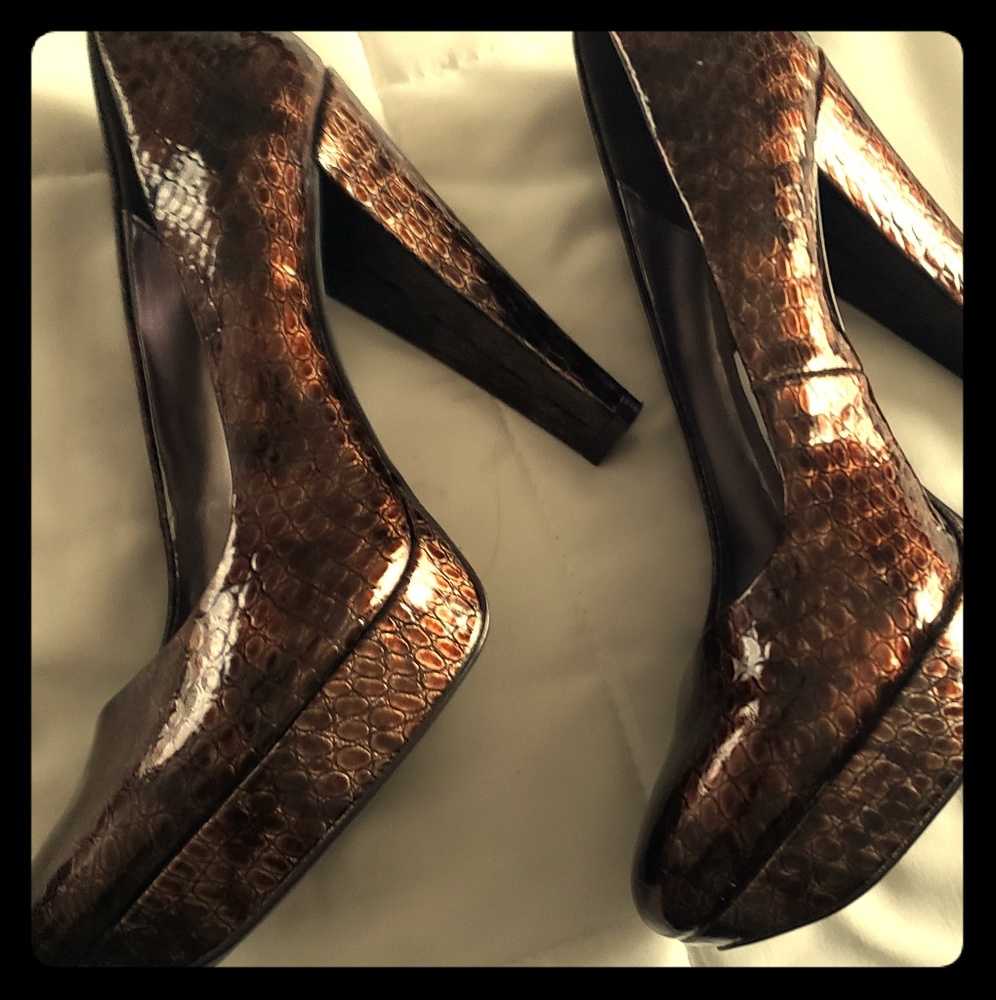 Calvin Klein platform pumps